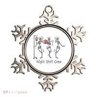 Night Shift Crew Funny Nurse Skeleton Great Gift Ornament thumb 0