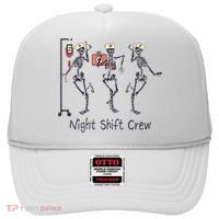 Night Shift Crew Funny Nurse Skeleton Great Gift Hat thumb 0