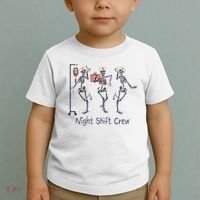 Night Shift Crew Funny Nurse Skeleton Great Gift Toddler T-Shirt thumb 2