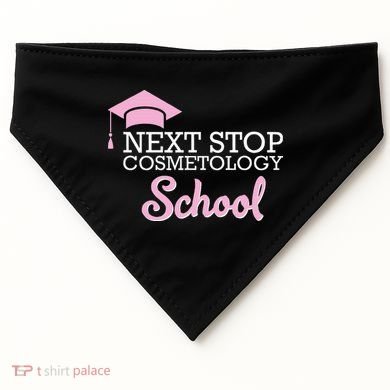 Next Stop Cosmetology School Future Cosmetologist USA-Made Doggie Bandana