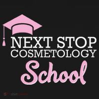 Next Stop Cosmetology School Future Cosmetologist USA-Made Doggie Bandana thumb 2
