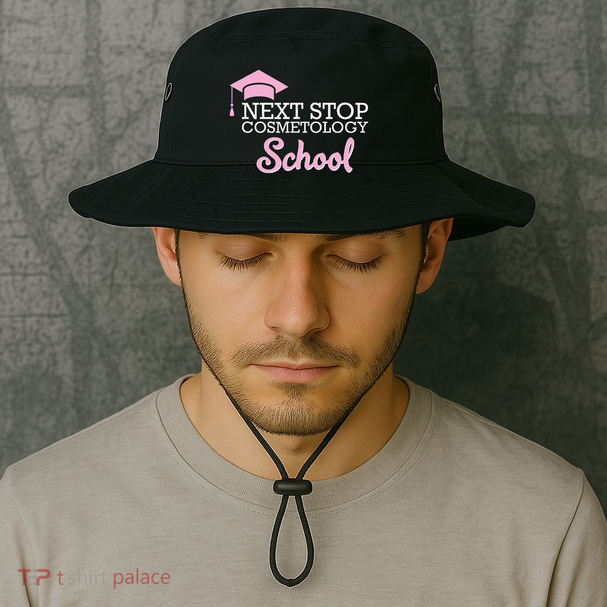 Next Stop Cosmetology School Future Cosmetologist Bucket Hat