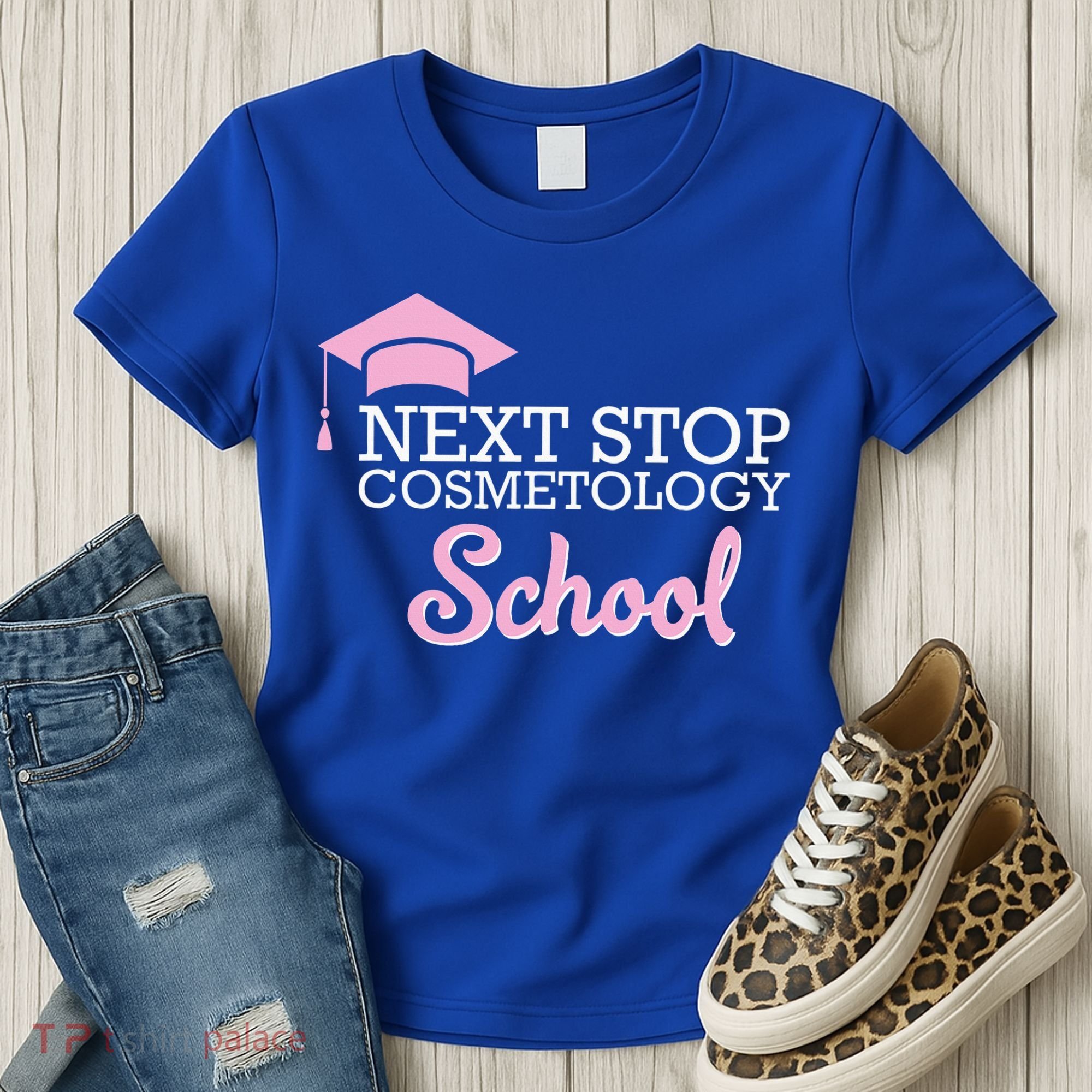 Next Stop Cosmetology School Future Cosmetologist Women's T-Shirt