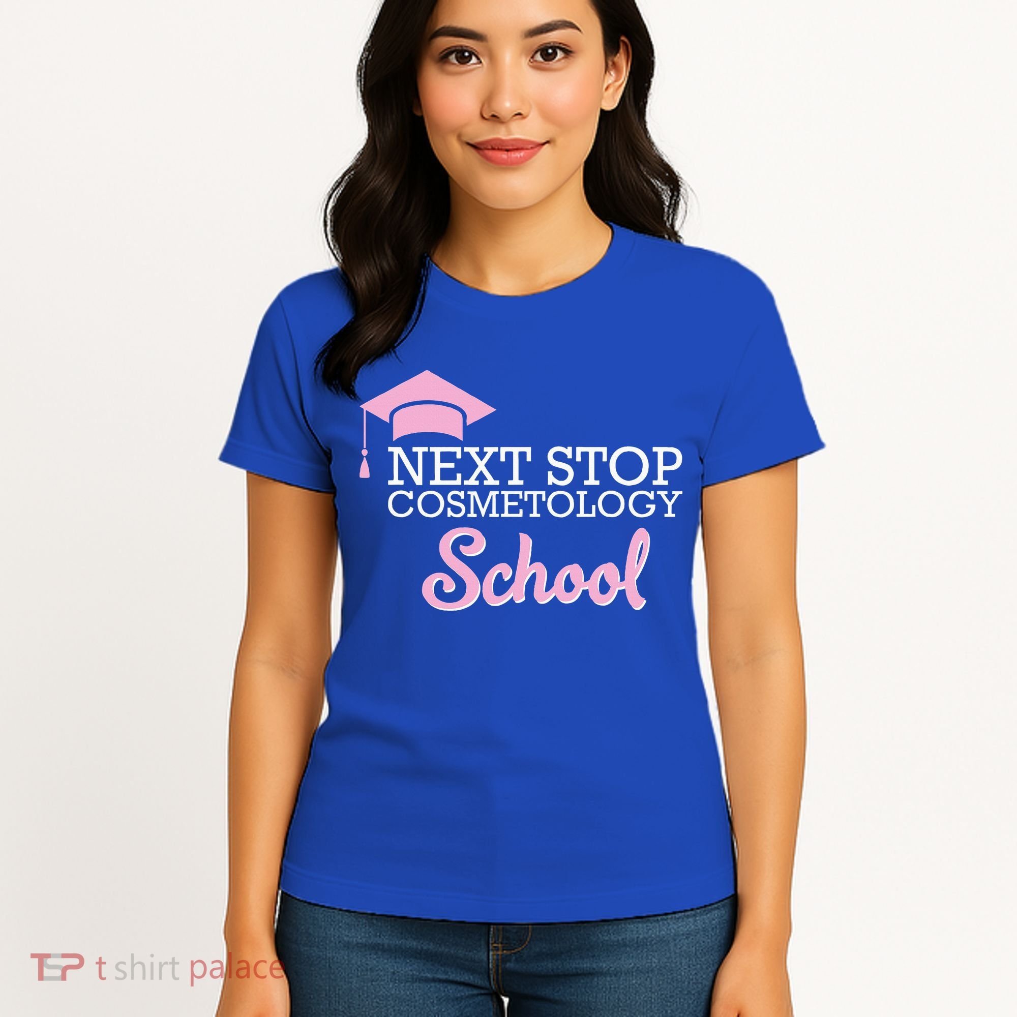 Next Stop Cosmetology School Future Cosmetologist Women's T-Shirt