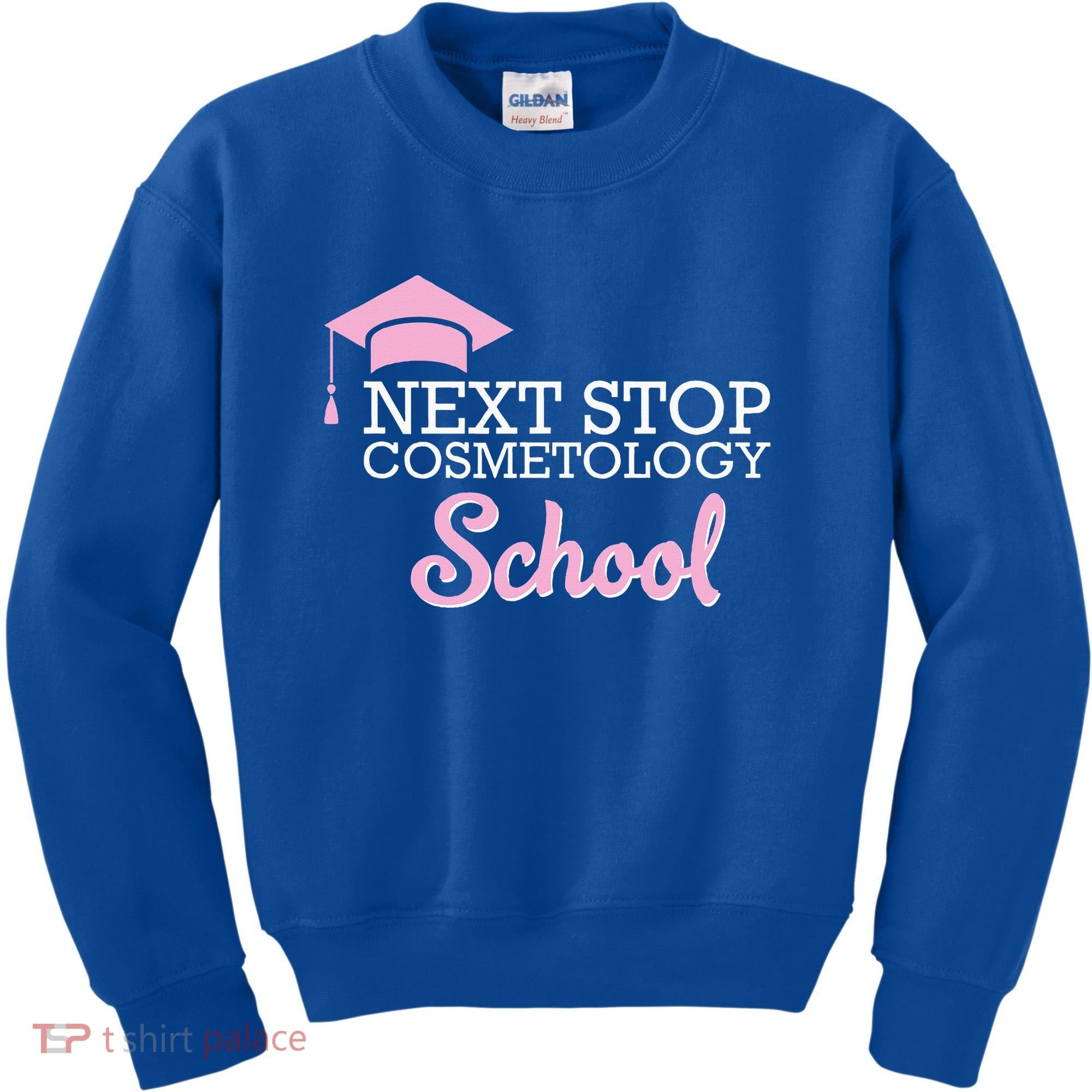Next Stop Cosmetology School Future Cosmetologist Kids Sweatshirt