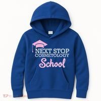Next Stop Cosmetology School Future Cosmetologist Kids Hoodie thumb 0