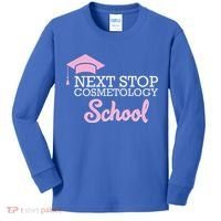 Next Stop Cosmetology School Future Cosmetologist Kids Long Sleeve Shirt thumb 0