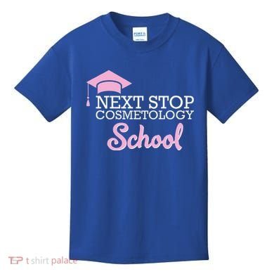 Next Stop Cosmetology School Future Cosmetologist Kids T-Shirt