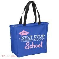 Next Stop Cosmetology School Future Cosmetologist Tote Bag thumb 2