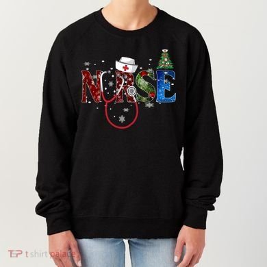 Nurse Stethoscope Christmas Tree Decor Gift Women's Sweatshirt