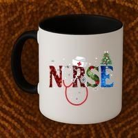 Nurse Stethoscope Christmas Tree Decor Gift Coffee Mug thumb 2