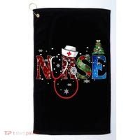Nurse Stethoscope Christmas Tree Decor Gift Golf Towel thumb 0