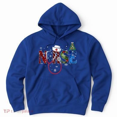 Nurse Stethoscope Christmas Tree Decor Gift Hoodie
