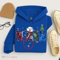 Nurse Stethoscope Christmas Tree Decor Gift Hoodie thumb 4