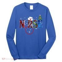 Nurse Stethoscope Christmas Tree Decor Gift Long Sleeve Shirt thumb 0