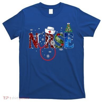 Nurse Stethoscope Christmas Tree Decor Gift T-Shirt