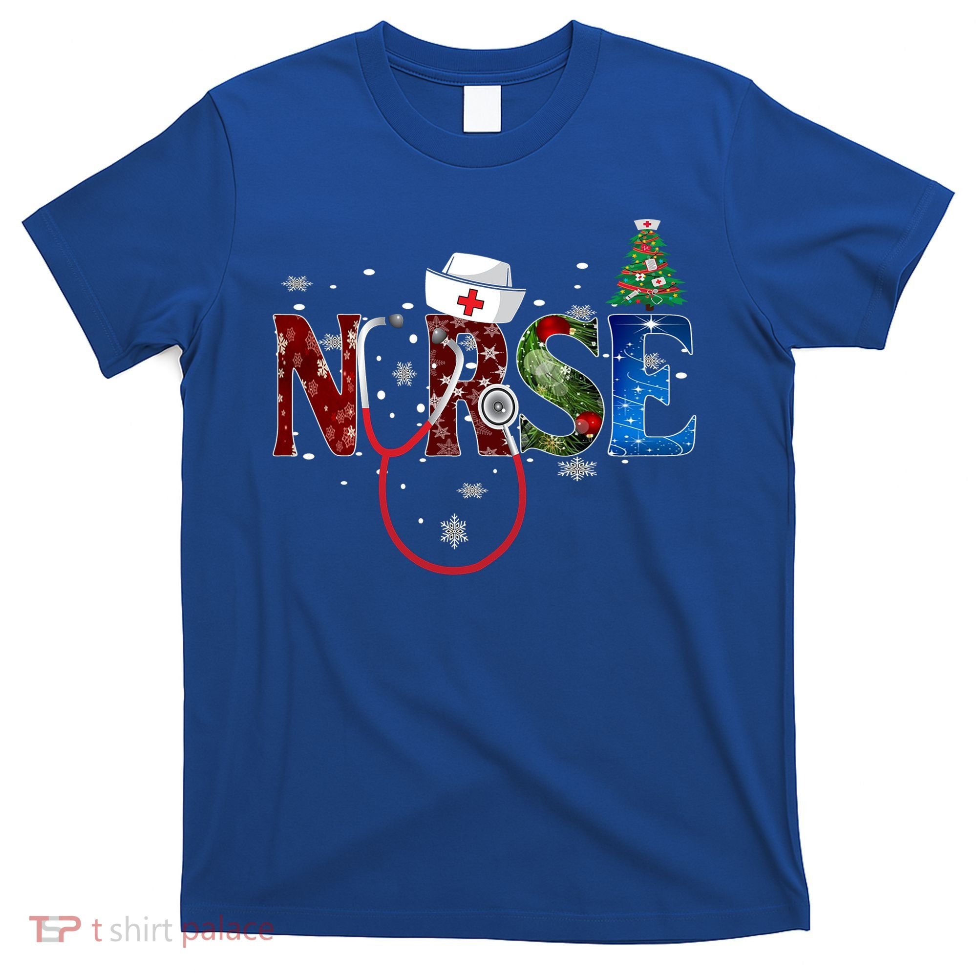 Nurse Stethoscope Christmas Tree Decor Gift T-Shirt