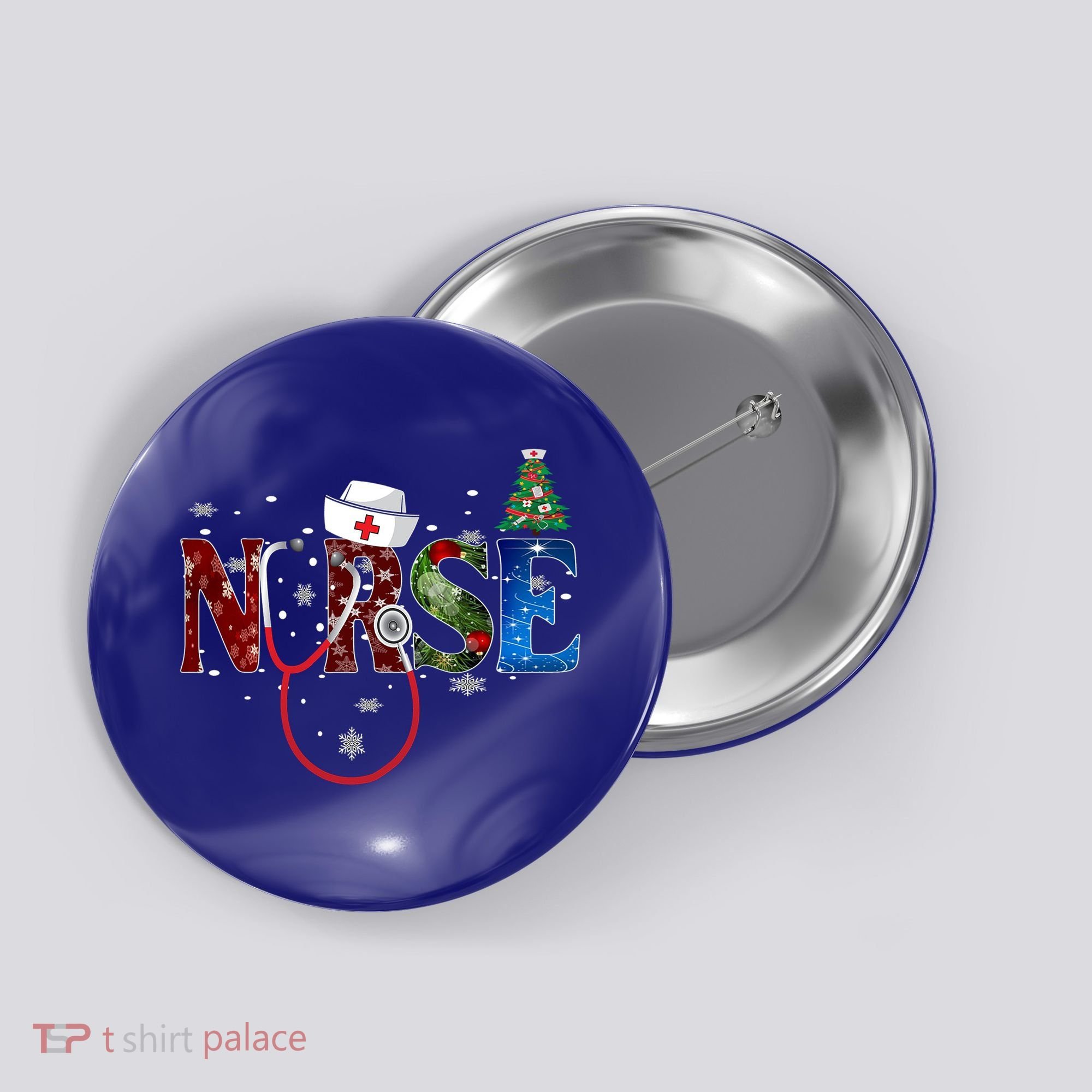 Nurse Stethoscope Christmas Tree Decor Gift Button