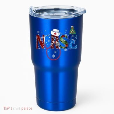 Nurse Stethoscope Christmas Tree Decor Gift Tumbler