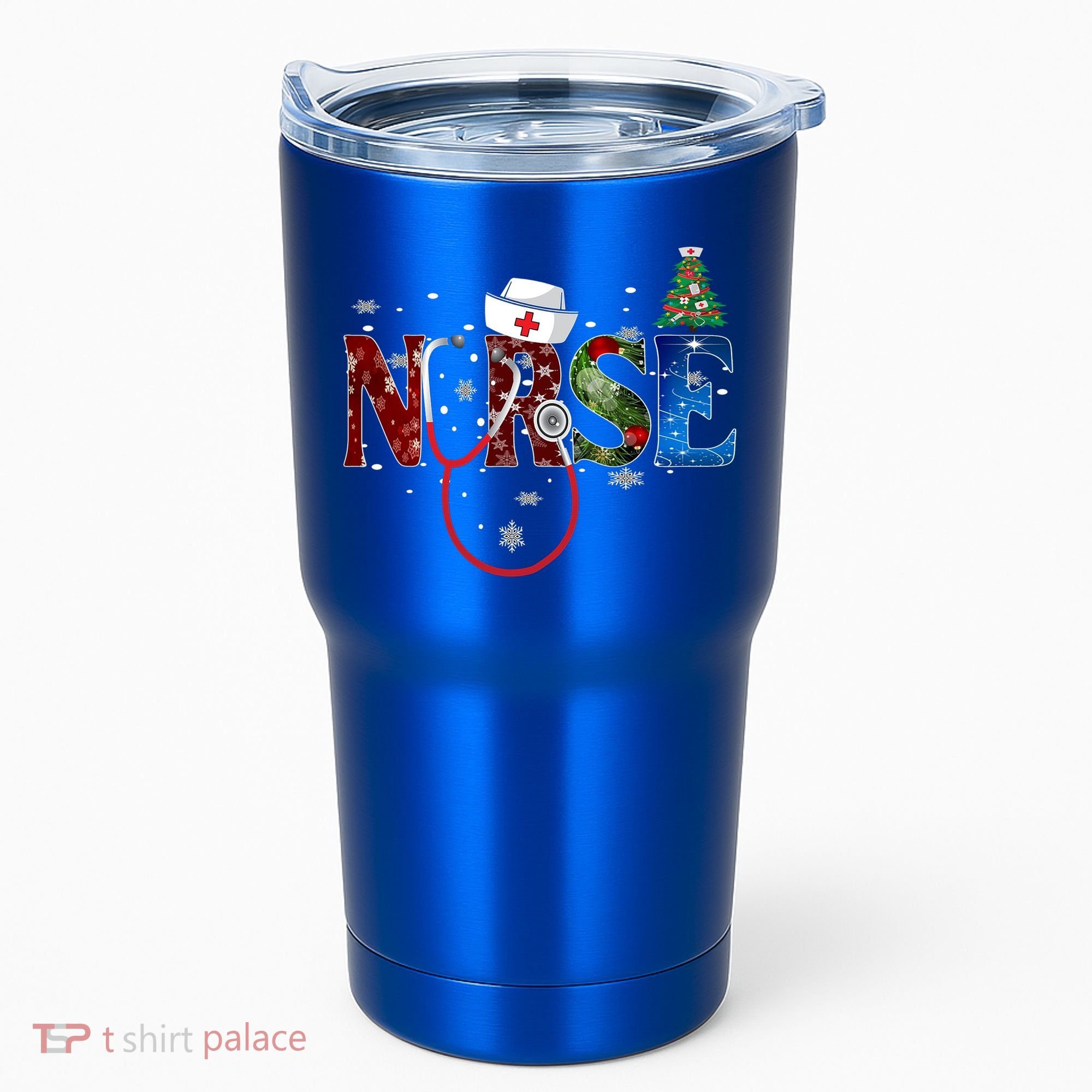Nurse Stethoscope Christmas Tree Decor Gift Tumbler