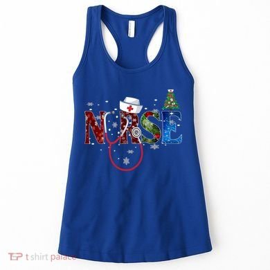 Nurse Stethoscope Christmas Tree Decor Gift Women's Tank Top