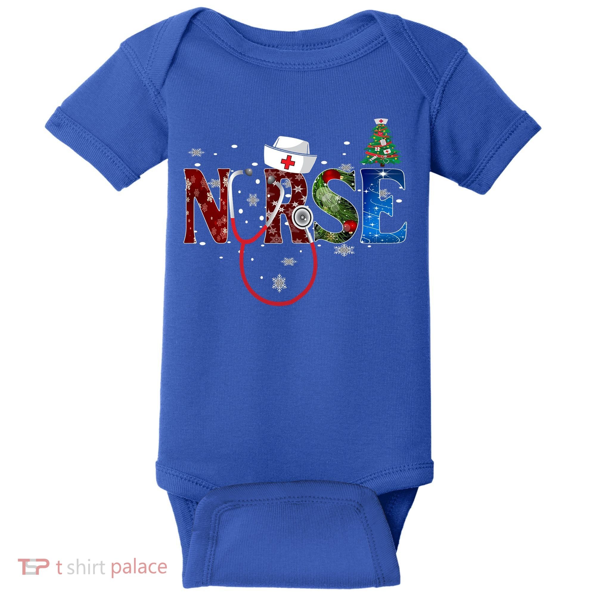Nurse Stethoscope Christmas Tree Decor Gift Baby Bodysuit