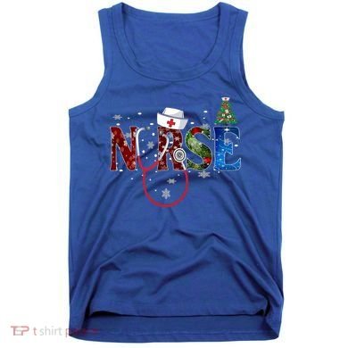 Nurse Stethoscope Christmas Tree Decor Gift Tank Top