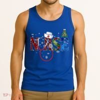 Nurse Stethoscope Christmas Tree Decor Gift Tank Top thumb 3