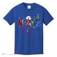 Nurse Stethoscope Christmas Tree Decor Gift Kids T-Shirt thumb 0