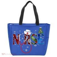 Nurse Stethoscope Christmas Tree Decor Gift Tote Bag thumb 0