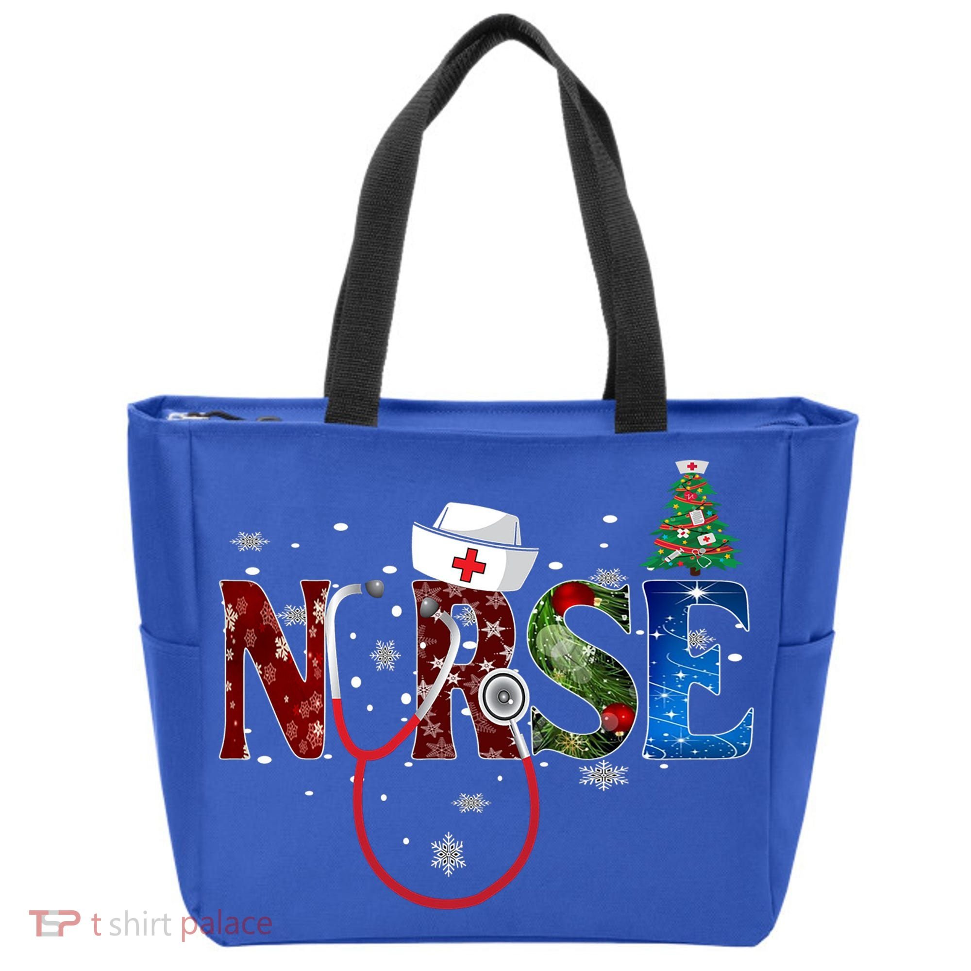 Nurse Stethoscope Christmas Tree Decor Gift Tote Bag