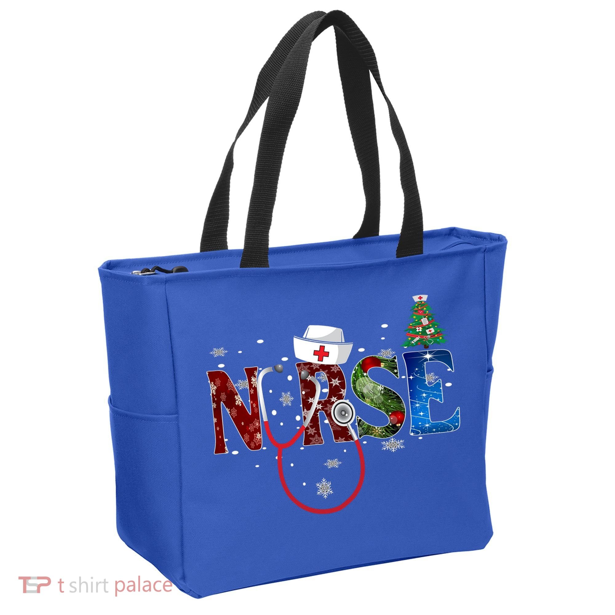 Nurse Stethoscope Christmas Tree Decor Gift Tote Bag