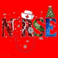 Nurse Stethoscope Christmas Tree Decor Gift Santa Hat thumb 1
