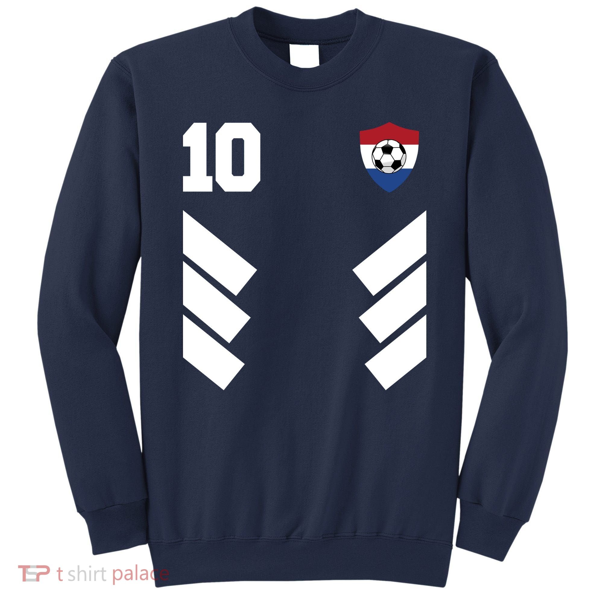 Netherlands Soccer Dutch Football 10 Sweatshirt