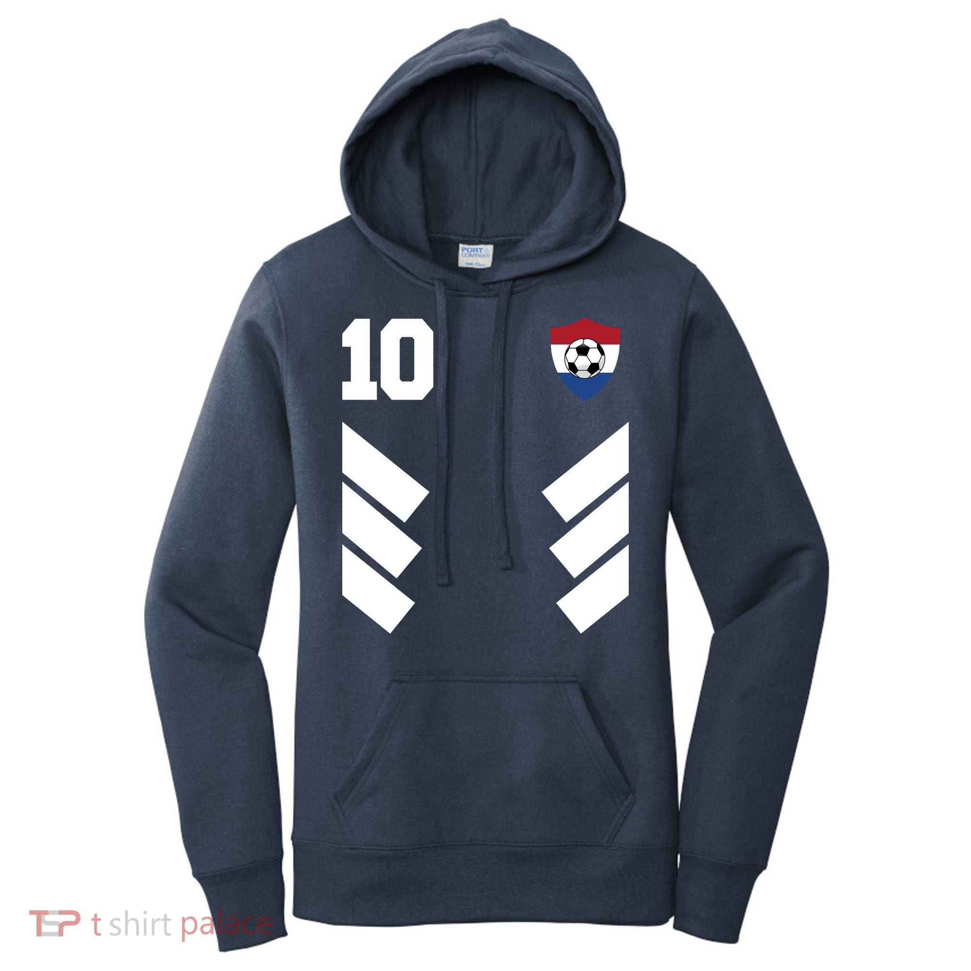 Netherlands Soccer Dutch Football 10 Women's Hoodie