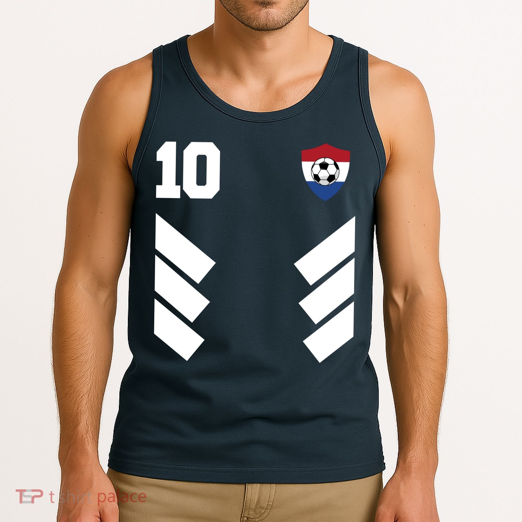 Netherlands Soccer Dutch Football 10 Tank Top