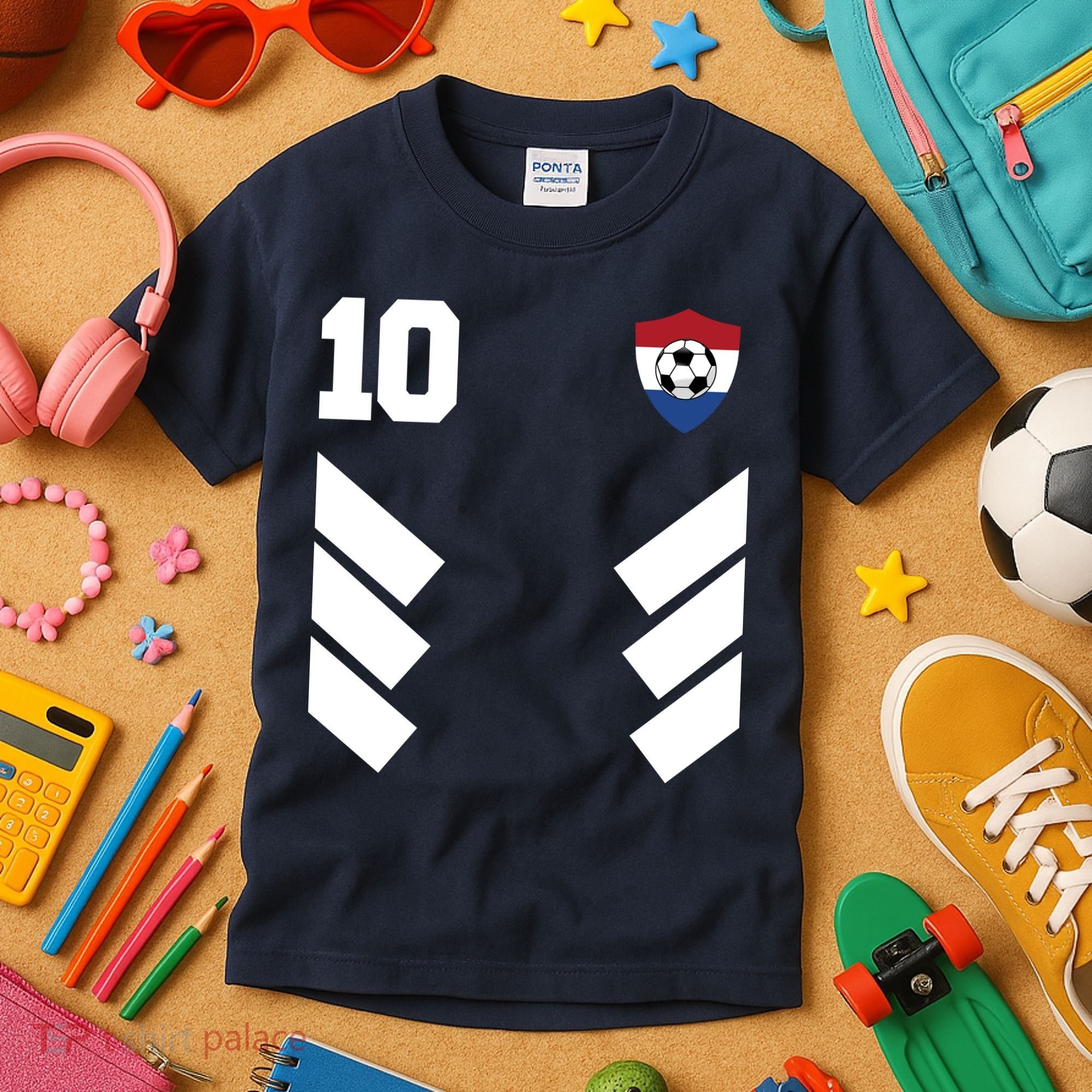 Netherlands Soccer Dutch Football 10 Kids T-Shirt