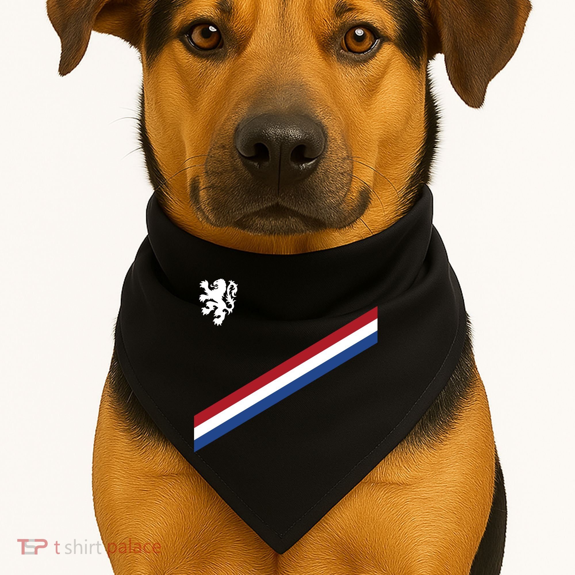 Netherlands Soccer Dutch Logo Flag USA-Made Doggie Bandana