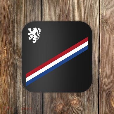 Netherlands Soccer Dutch Logo Flag Coaster