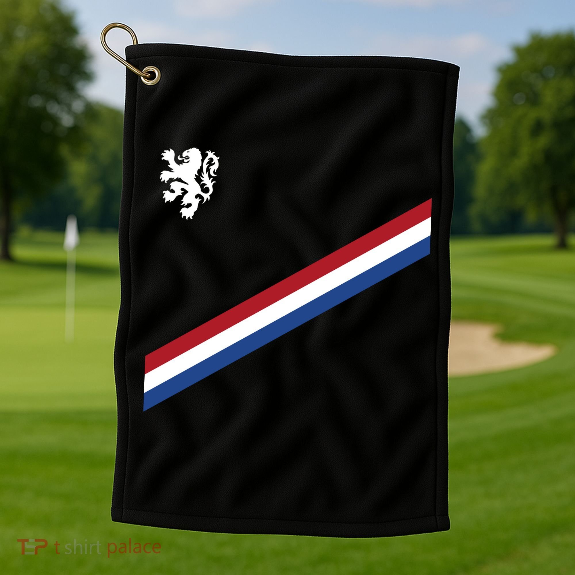 Netherlands Soccer Dutch Logo Flag Golf Towel