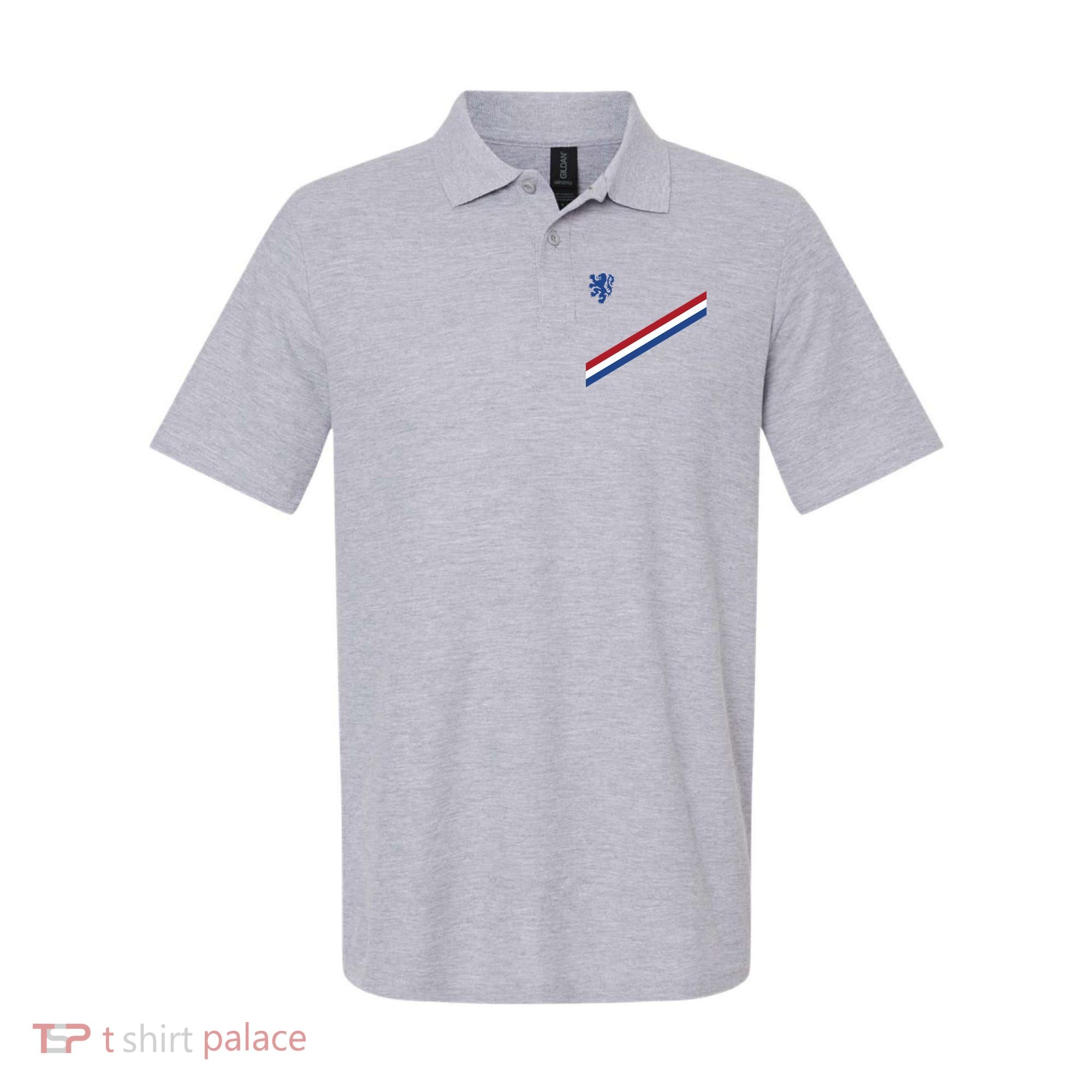 Netherlands Soccer Dutch Logo Flag Polo