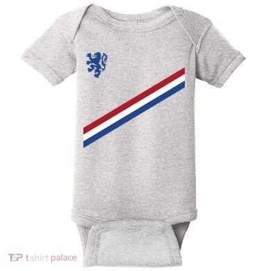 Netherlands Soccer Dutch Logo Flag Baby Bodysuit