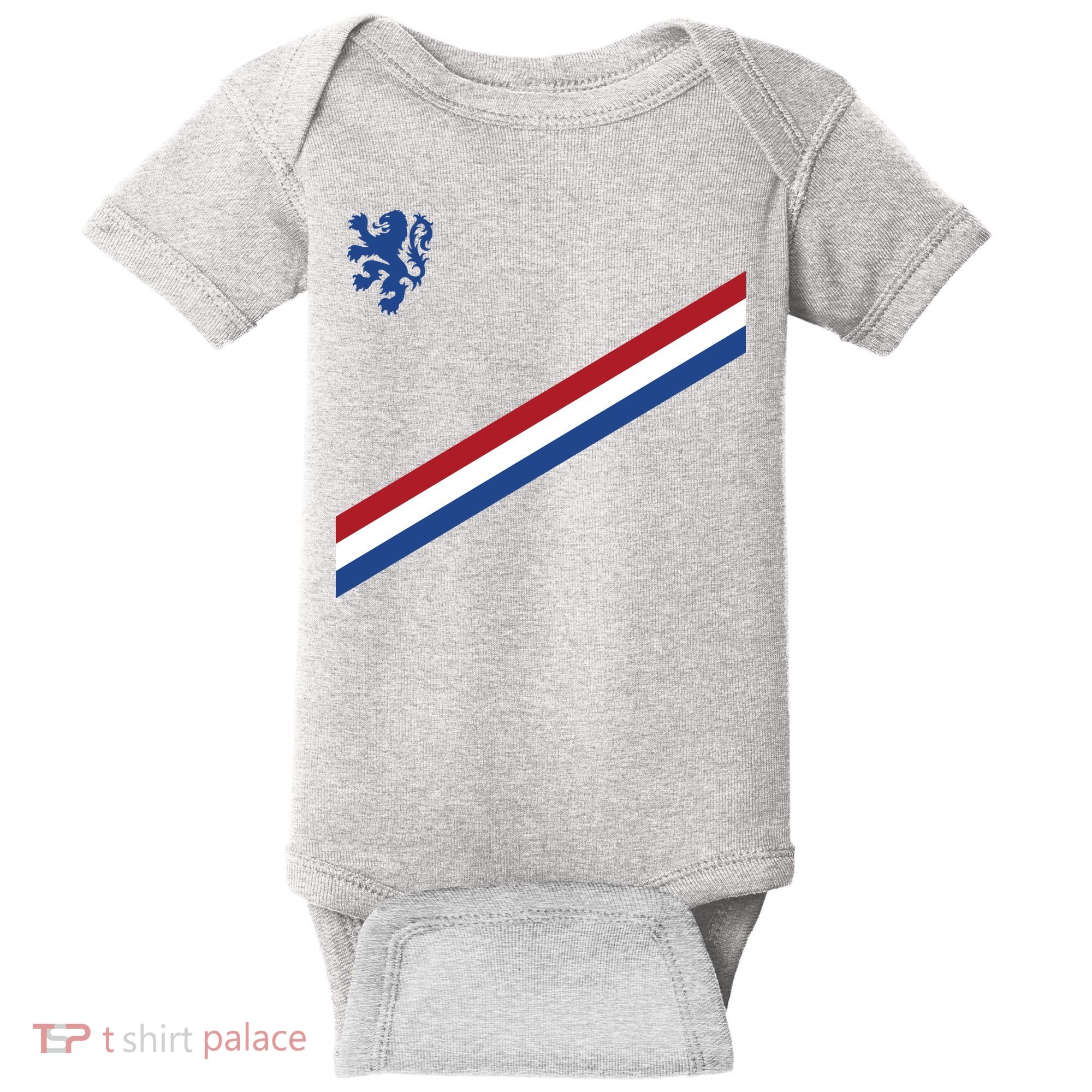 Netherlands Soccer Dutch Logo Flag Baby Bodysuit