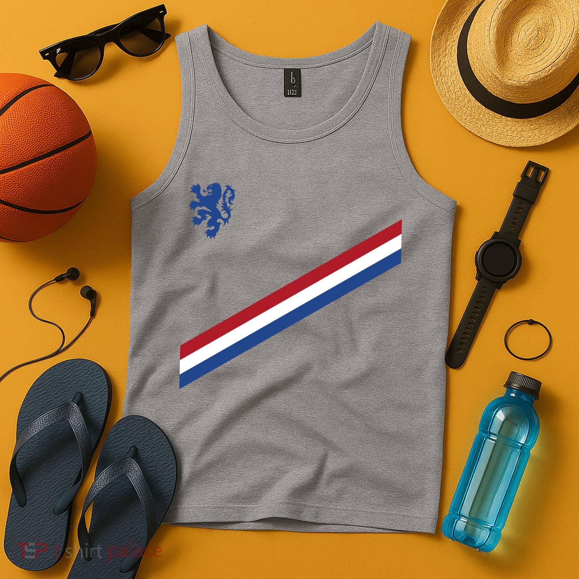 Netherlands Soccer Dutch Logo Flag Tank Top