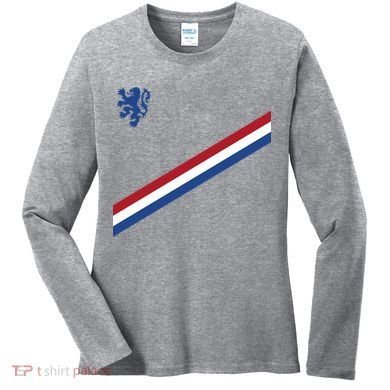 Netherlands Soccer Dutch Logo Flag Women's Long Sleeve Shirt