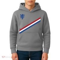 Netherlands Soccer Dutch Logo Flag Kids Hoodie thumb 4
