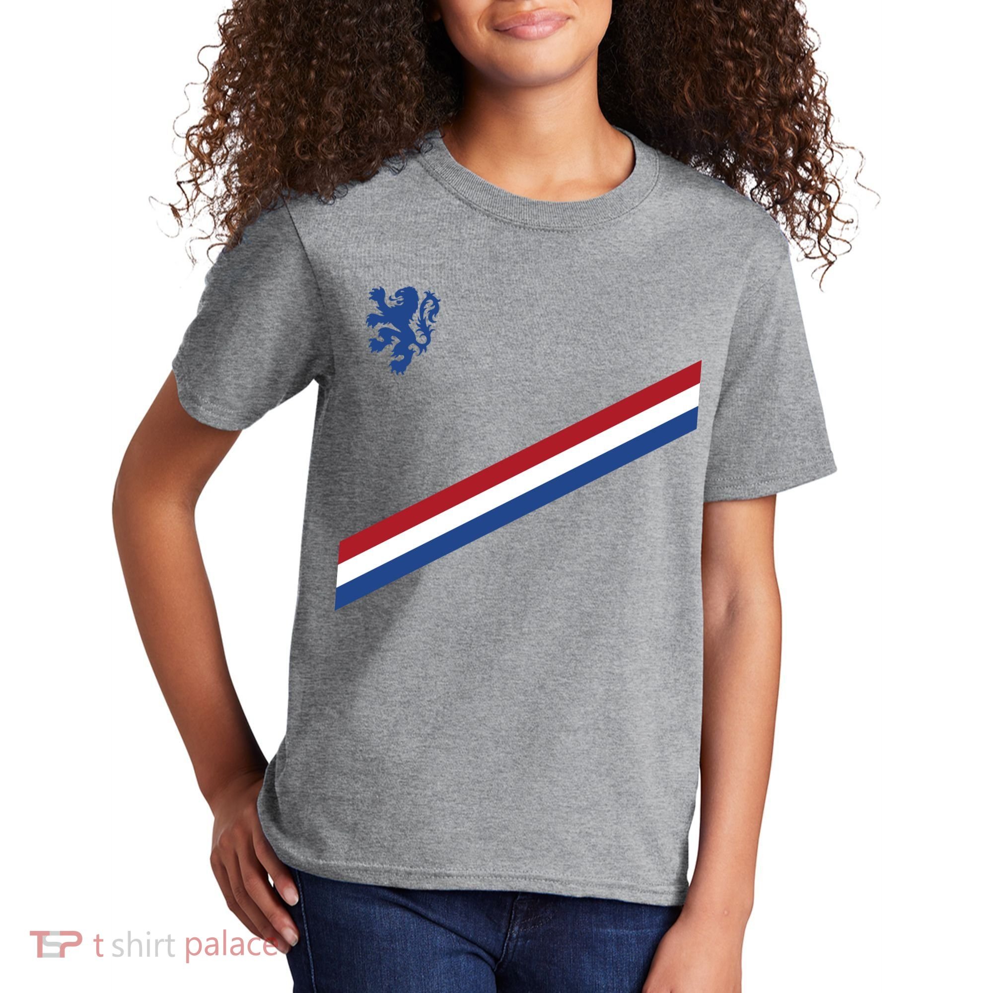 Netherlands Soccer Dutch Logo Flag Kids T-Shirt