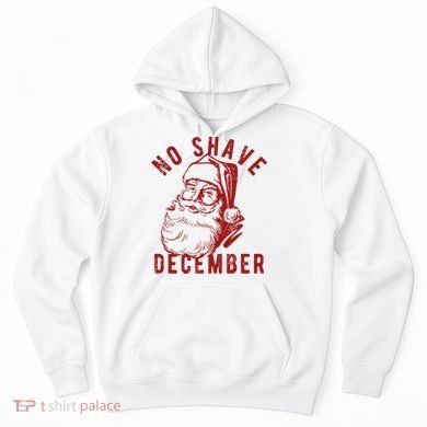 No Shave December Santa Claus Funny Holiday Hoodie