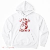 No Shave December Santa Claus Funny Holiday Hoodie thumb 0