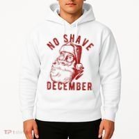 No Shave December Santa Claus Funny Holiday Hoodie thumb 2